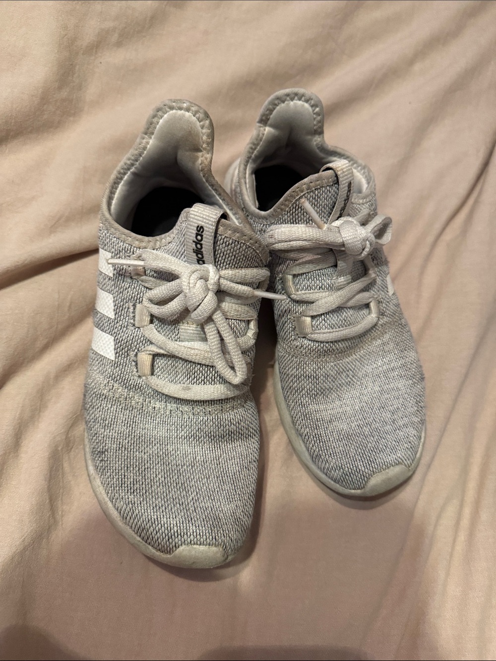 Adidas Lightweight Grey Knit Sneakers